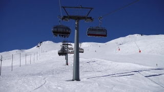Miami Stock Video, Chairlift, Ski Tow, Conveyance, Snow, Winter