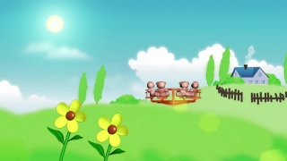 Graphic Background Video, Grass, Sky, Landscape, Spring, Summer
